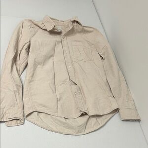 H&M Cream Regular Fit Shirt